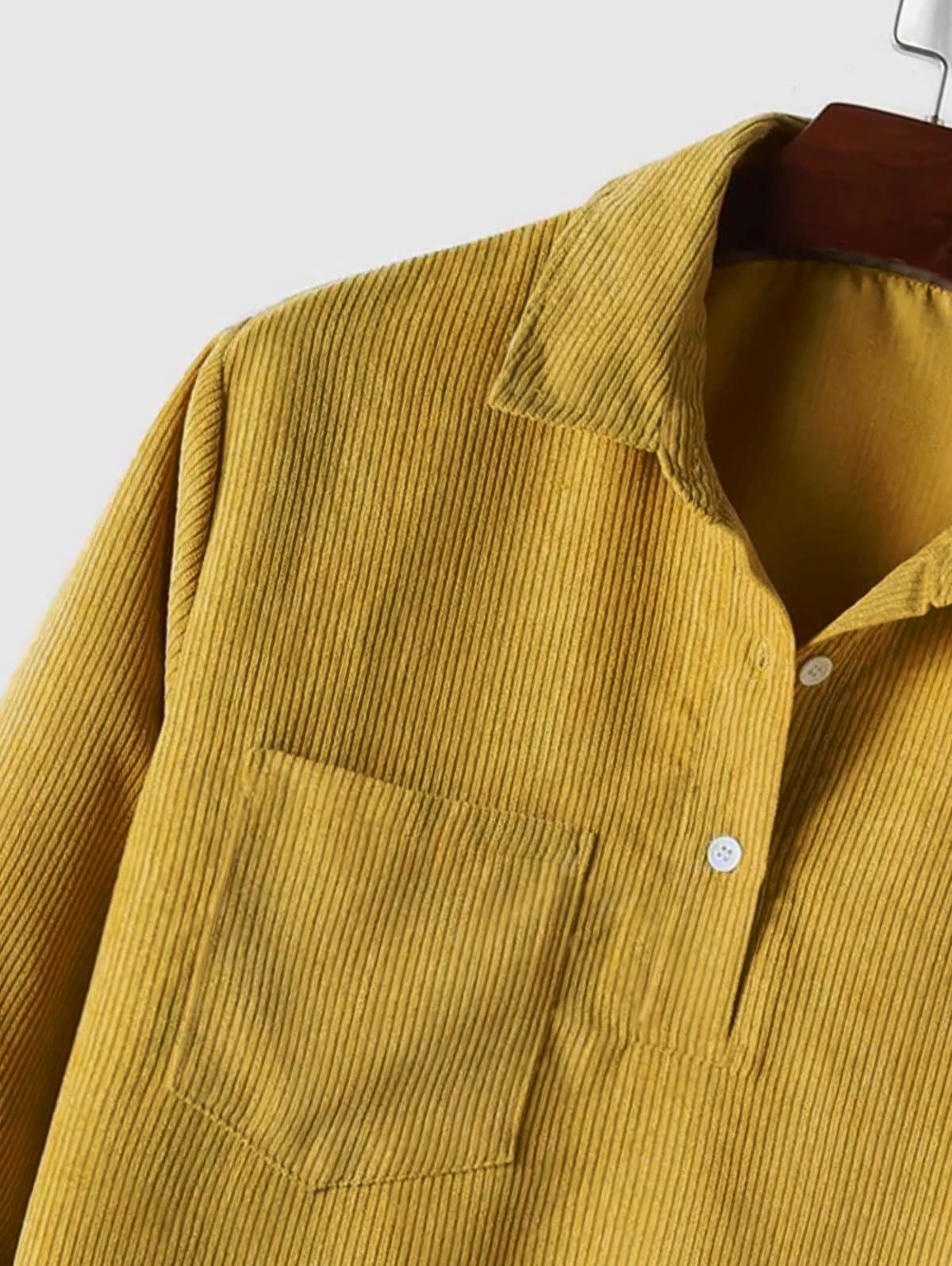 Ribbed Knit Polo Shirt for Men - View 16