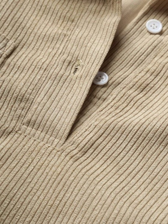 Ribbed Knit Polo Shirt for Men - View 17