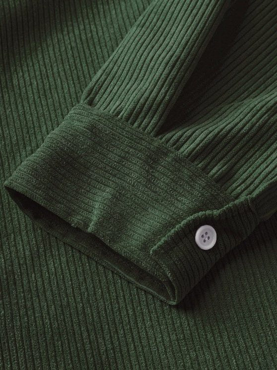 Ribbed Knit Polo Shirt for Men - View 20