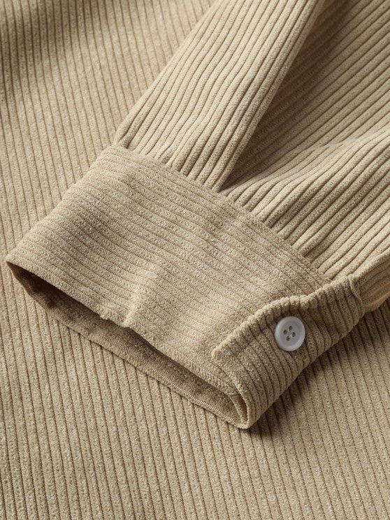 Ribbed Knit Polo Shirt for Men - View 21