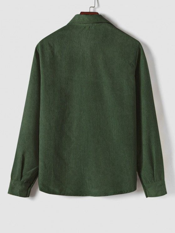 Ribbed Knit Polo Shirt for Men - View 9