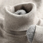 Ribbed Knit Roll Neck Sweater for Men - View 11