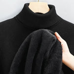 Ribbed Knit Roll Neck Sweater for Men - View 13
