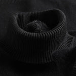Ribbed Knit Roll Neck Sweater for Men - View 14
