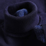 Ribbed Knit Roll Neck Sweater for Men - View 15