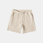 Ribbed Knit Short Sleeve Button-Down Set for Men - View 3