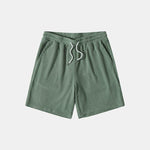 Ribbed Knit Short Sleeve Button-Down Set for Men - View 7