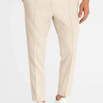 Ribbed Knit Straight Leg Trousers for Men
