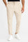 Ribbed Knit Straight Leg Trousers for Men