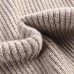 Ribbed Knit Turtleneck Sweater for Men - View 10