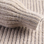 Ribbed Knit Turtleneck Sweater for Men - View 8
