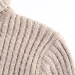 Ribbed Knit Turtleneck Sweater for Men - View 9