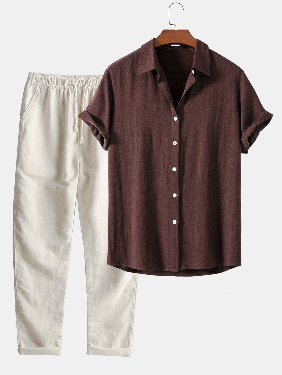 Short Sleeve Button-Down Shirt for Men - View 11