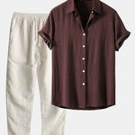 Short Sleeve Button-Down Shirt for Men - View 11