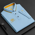 Short Sleeve Contrast Collar Polo Shirt for Men - View 11