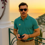 Short Sleeve Contrast Collar Polo Shirt for Men - View 2