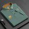 Short Sleeve Contrast Collar Polo Shirt for Men - Green