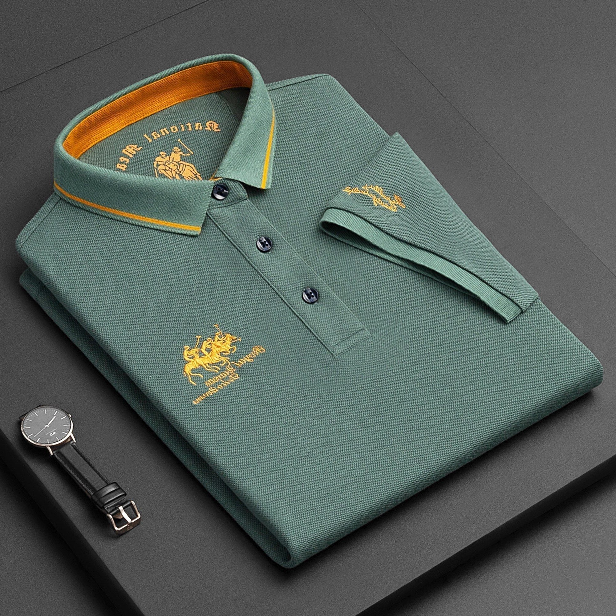 Short Sleeve Polo Shirt for Men - Green