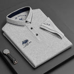 Short Sleeve Polo Shirt for Men - Gray