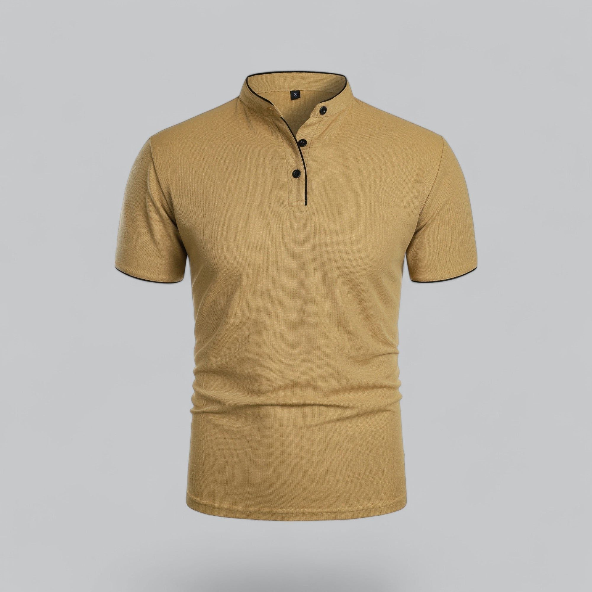 Short Sleeve Stand Collar Polo Shirt for Men