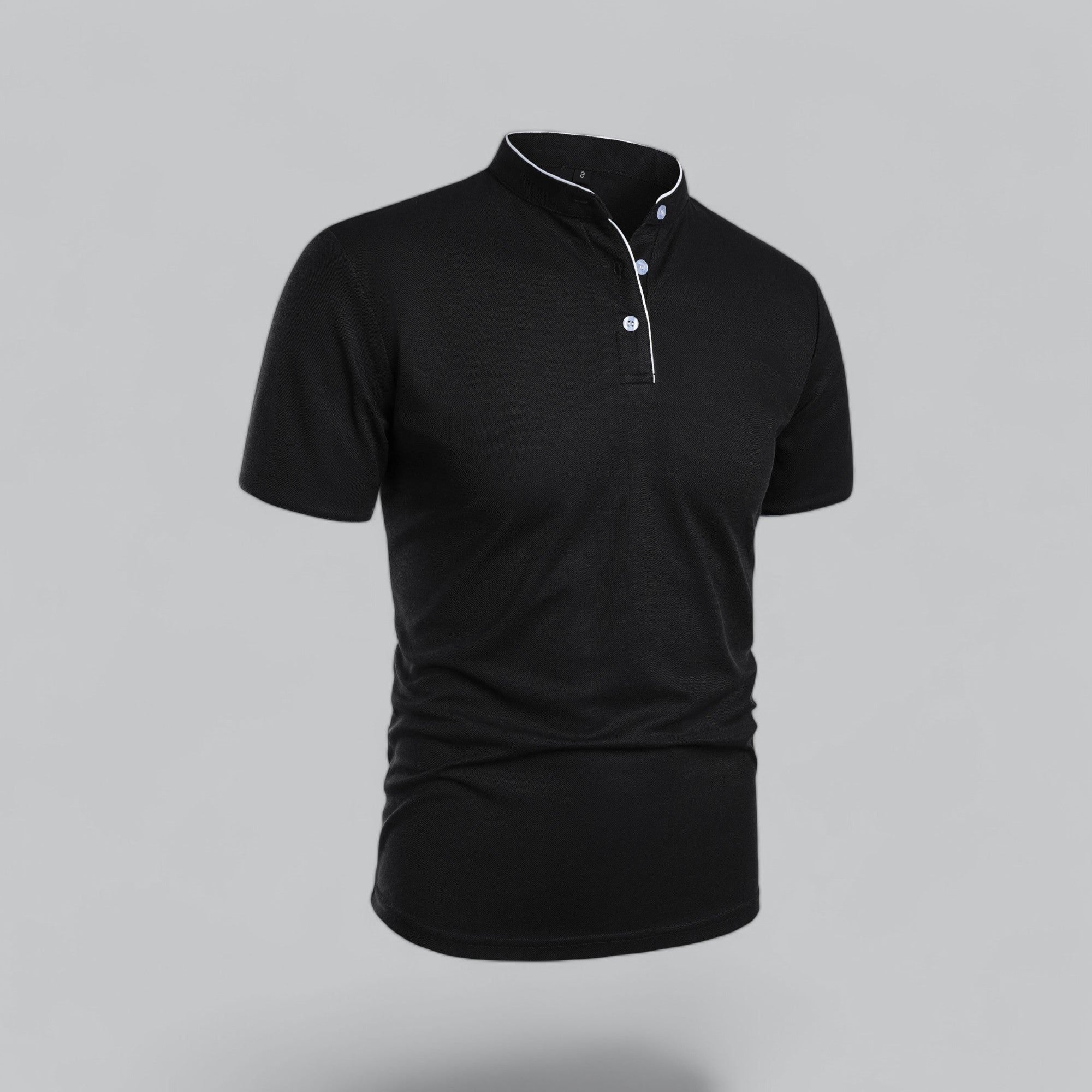 Short Sleeve Stand Collar Polo Shirt for Men - View 12
