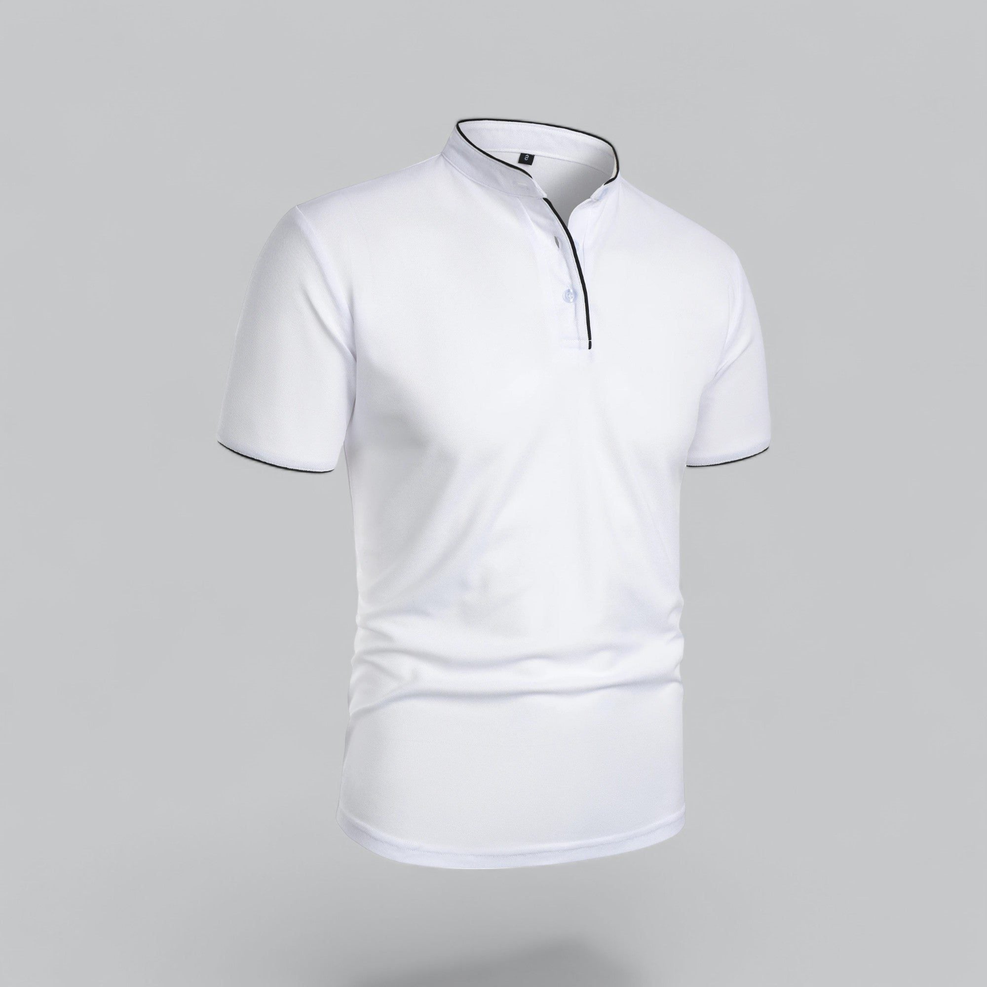 Short Sleeve Stand Collar Polo Shirt for Men - View 18