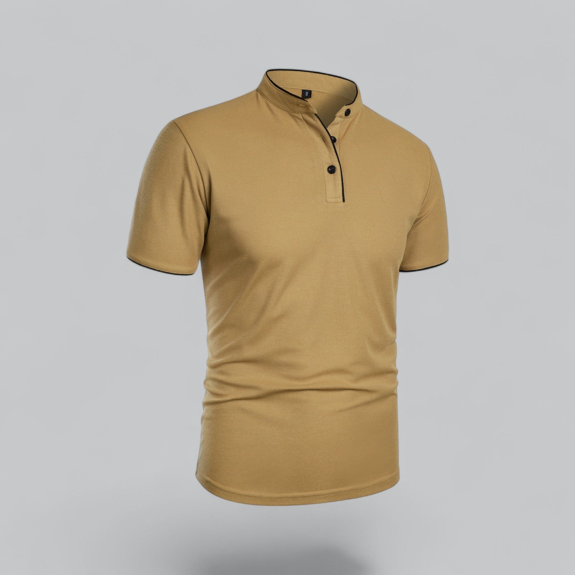 Short Sleeve Stand Collar Polo Shirt for Men - View 3