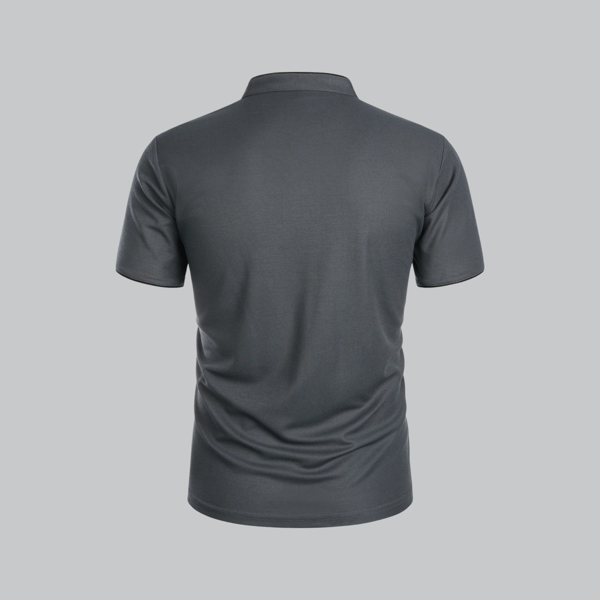 Short Sleeve Stand Collar Polo Shirt for Men - View 8