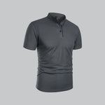 Short Sleeve Stand Collar Polo Shirt for Men - View 9