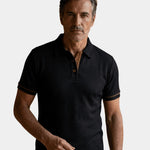 Short Sleeve Textured Polo Shirt for Men