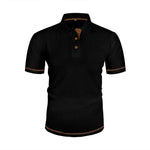 Short Sleeve Textured Polo Shirt for Men - View 10