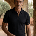 Short Sleeve Textured Polo Shirt for Men - View 2