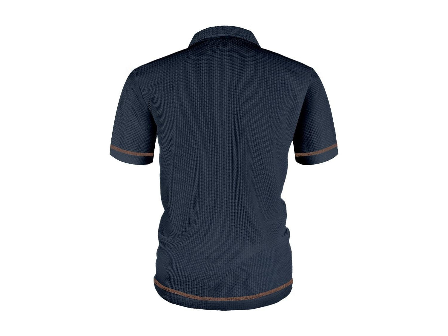 Short Sleeve Textured Polo Shirt for Men - View 9