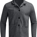 Single Button Notch Lapel Blazer for Men - View 14