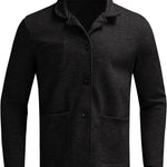 Single Button Notch Lapel Blazer for Men - View 19