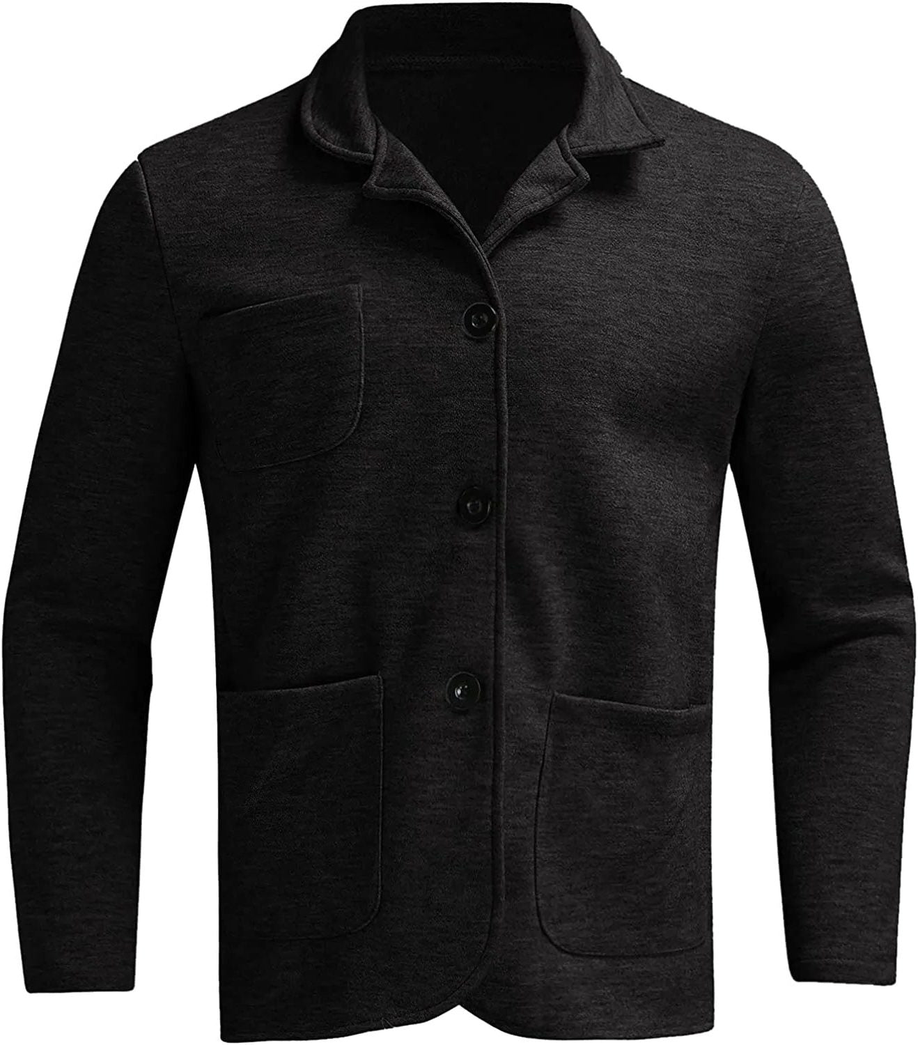 Single Button Notch Lapel Blazer for Men - View 19