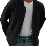 Single Button Notch Lapel Blazer for Men - View 20