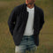 Single Button Notch Lapel Blazer for Men - Black