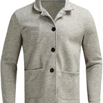 Single Button Notch Lapel Blazer for Men - View 6