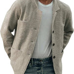 Single Button Notch Lapel Blazer for Men - View 8