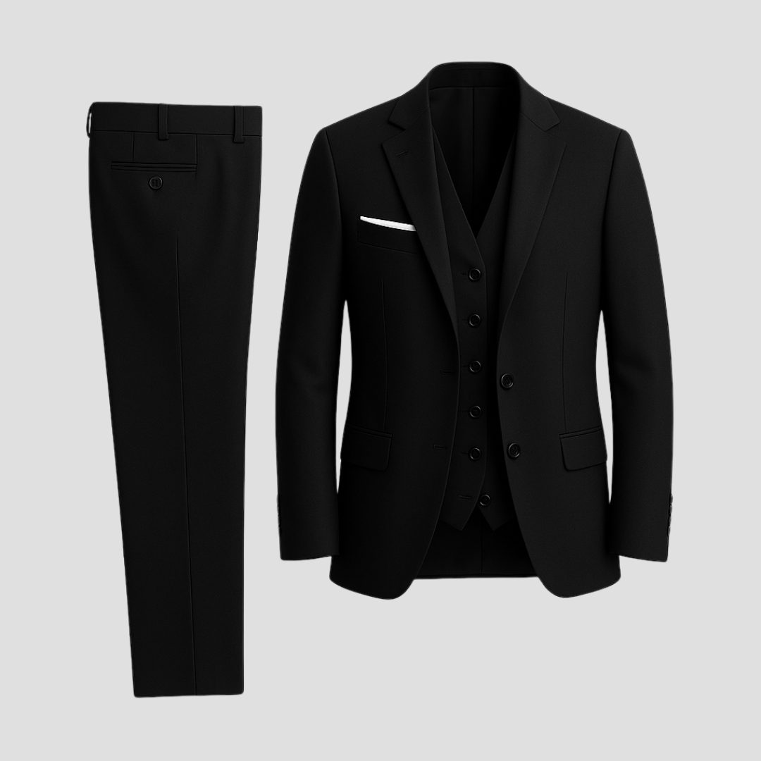 Slim Fit Blazer and Trousers Set for Men