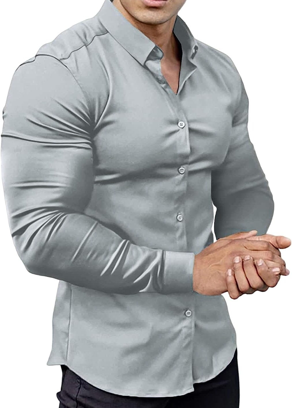 Slim Fit Button-Down Shirt for Men