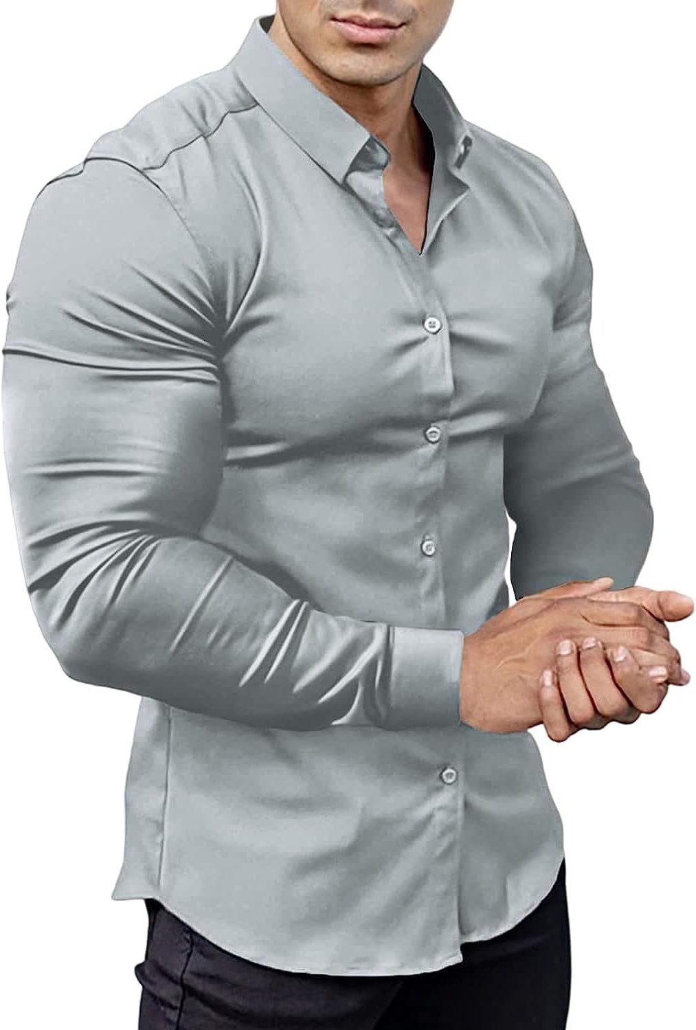 Slim Fit Button-Down Shirt for Men