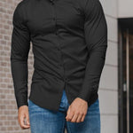 Slim Fit Button-Down Shirt for Men - View 12