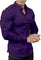 Slim Fit Button-Down Shirt for Men - Purple