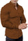 Slim Fit Button-Down Shirt for Men - Brown