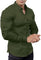 Slim Fit Button-Down Shirt for Men - Dark Green
