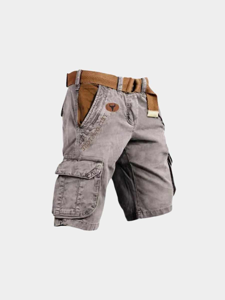 Slim Fit Cargo Shorts with Welt Pockets for Men