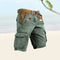 Slim Fit Cargo Shorts with Welt Pockets for Men - Green