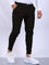 Slim Fit Chino Trousers for Men - Black